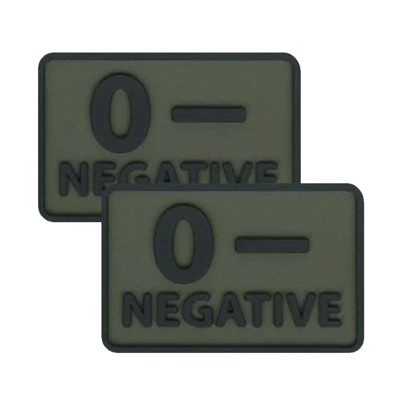 Kup teraz Helikon - Naszywka PVC - Grupa Krwi - 0- NEG - Zielony OD - 2szt.