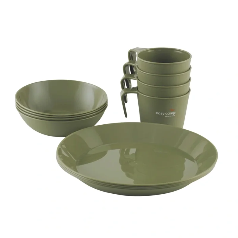 Hit cenowy Zestaw naczyń kempingowych Easy Camp Moss 4 Dine Set