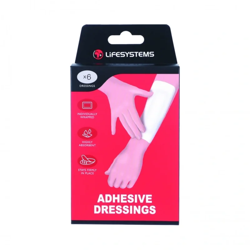 Opatrunki sterylne do ran przylegające Lifesystems Adherent Dressings - 6 sztuk Nowość
