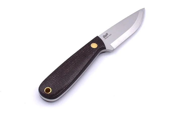 Nóż Brisa Necker 70 Sc - Bison Micarta - Pochwa Skórzana Super okazja