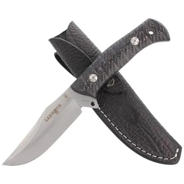 Dostępne od ręki Nóż myśliwski Muela Full Tang Micarta Black 125mm (LAKHOTA-12M)