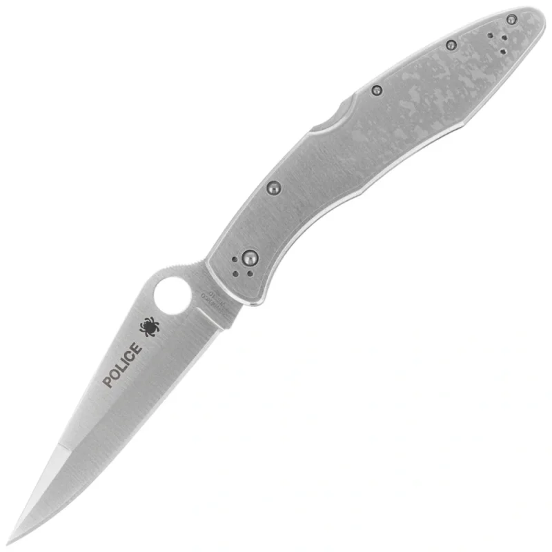 Szybka dostawa Nóż składany Spyderco Police Model Stainless Steel Plain - C07P