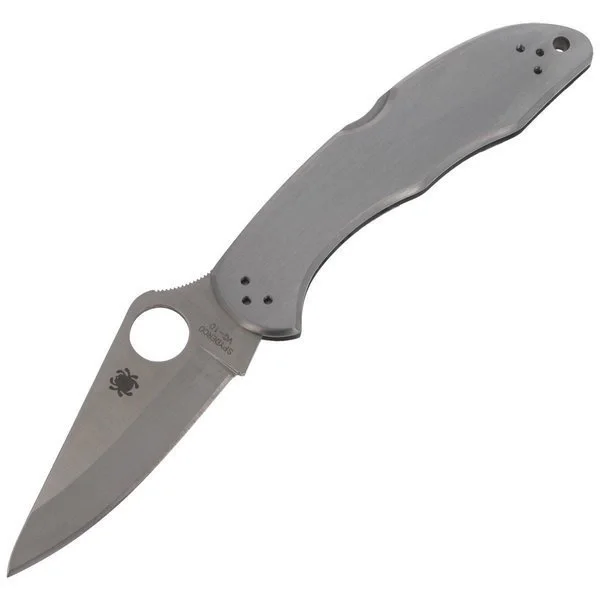 Nóż składany Spyderco Delica 4 Stainless Steel Plain (C11P) Promocja