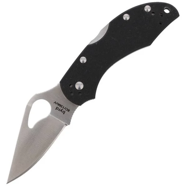 Tylko do końca tygodnia Nóż składany Spyderco Byrd Robin 2 G-10 Black Plain (BY10GP2)