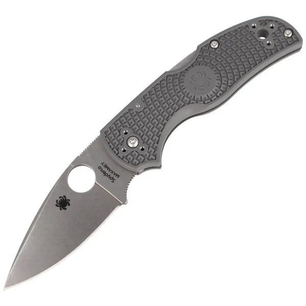 Premium Nóż składany Spyderco Native 5 FRN Grey Maxamet Plain (C41PGY5)