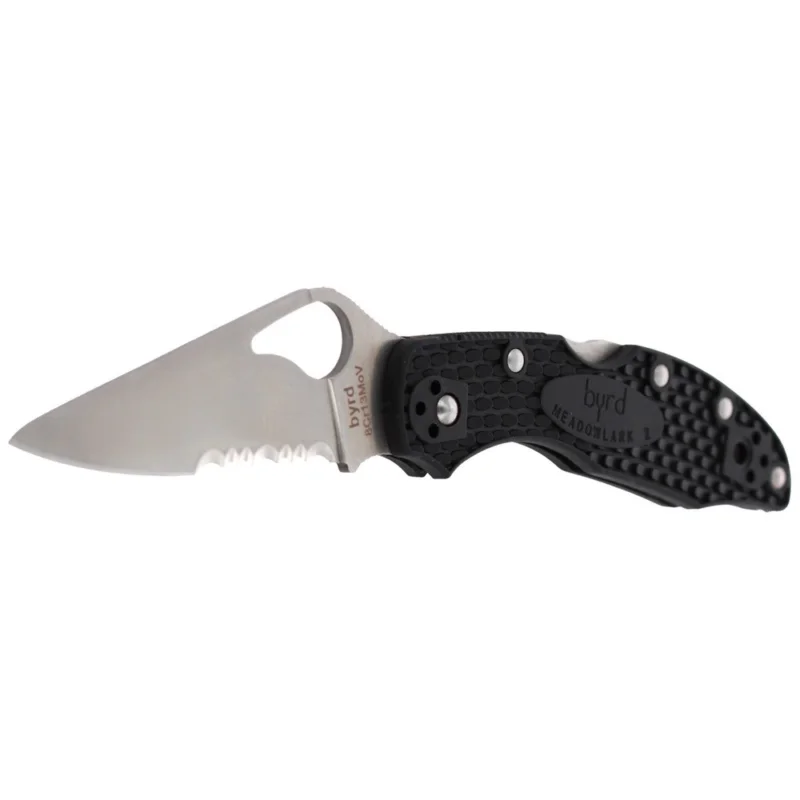 Niska cena Nóż składany Spyderco Byrd Meadowlark 2 FRN Black Combination (BY04PSBK2)
