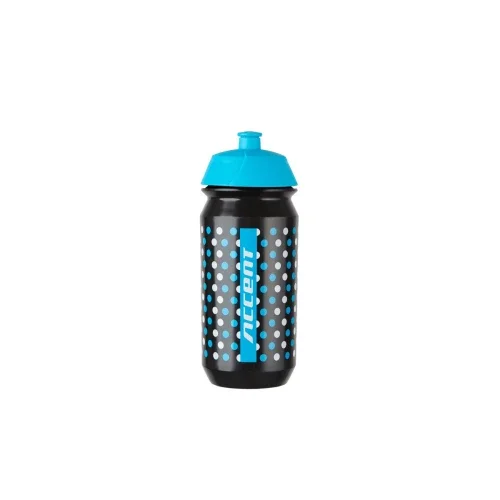 Bidon Dots czarno-niebiesko-biały 500 ml Dostępne od ręki