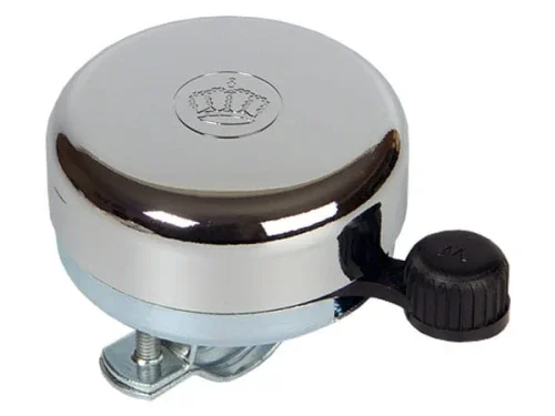 Wyjątkowa oferta Dzwonek rowerowy WIDEK STEEL BELL chromowy krona 1szt. (NEW)