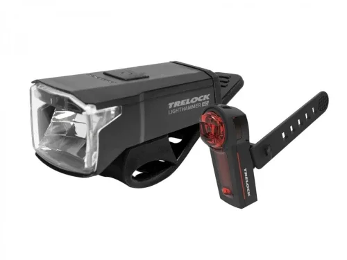 Nowość Zestaw lamp LS 440 LIGHTHAMMER 10/40 lux / LS 740 VECTOR REAR 1 dioda USB on/off czarna