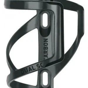 Koszyk na bidon DUAL SC czarny, polycarbon, prawostronny Popularny