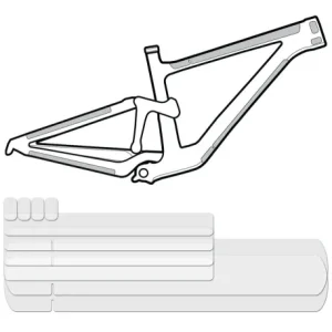 Nowy Osłona na ramę LIZARDSKINS CLEAR Protective Frame Wrap - Frame Kit przezroczysta połysk (NEW 2023)