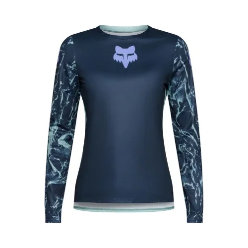 Rabat KOSZULKA ROWEROWA Z DŁUGIM RĘKAWEM DAMSKA FOX RANGER IMG PRINT ARCTIC BLUE S