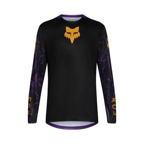 Tani KOSZULKA ROWEROWA Z DŁUGIM RĘKAWEM JUNIOR FOX RANGER IMG PRINT PLUM YXL