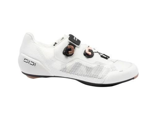 Sprawdź teraz Buty szosa GENIUS X VAPO white 42 (nowe, złuszczona farba na pokrętle)