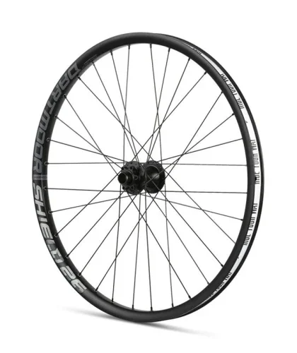 Bezpieczne zakupy Koło Shield 26" przednie, 100x15/110x20mm, 32 otwory, czarne anodowane