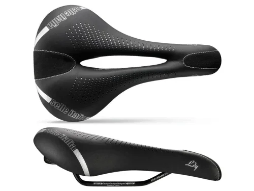 Siodło SELLE ITALIA LADY GEL TM FLOW L (id match L2), Manganese Rail, Fibra-Tek, Light Gel, 310g (NEW) Łatwy zwrot