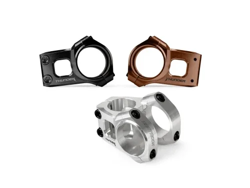 Wspornik kierownicy Thunder, długość 33mm, średnica 35mm, CNC Choco (czekoladowy anodowany) Wybór klientów
