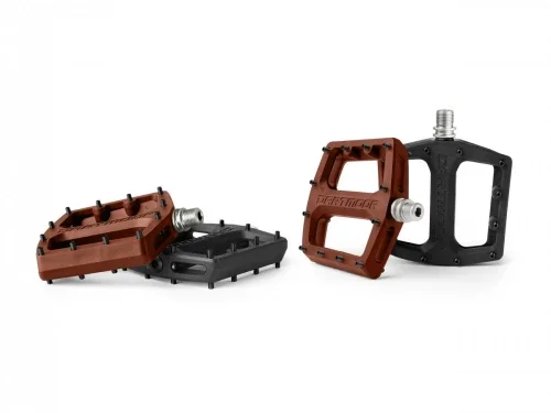 Szybka wysyłka Pedały Roost, nylon, łożyska maszynowe, metalowe piny, Choco (czekoladowe)