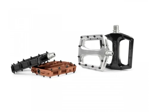 Wyjątkowa oferta Pedały Thunder, aluminium, łożyska maszynowe, CNC Choco (czekoladowe anodowane)