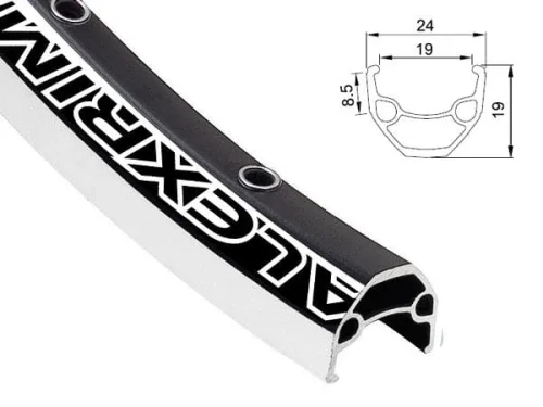 Łatwy zwrot Obręcz mtb ALEXRIMS EN24 27.5"x32 otw. H.tarczowy kapslowana czarna (NEW)