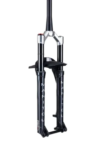 Łatwy zwrot Amortyzator MATTOC PRO 29, 140mm, srebrny połysk, taper, oś 15mm boost