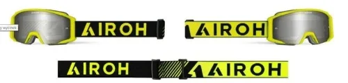 Oferta limitowana GOGLE AIROH BLAST XR1 YELLOW MATT- SZYBA SILVER MIRRORED (1 SZYBA W ZESTAWIE)