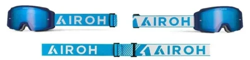 Cena promocyjna GOGLE AIROH BLAST XR1 BLUE MATT- SZYBA BLUE MIRRORED (1 SZYBA W ZESTAWIE)