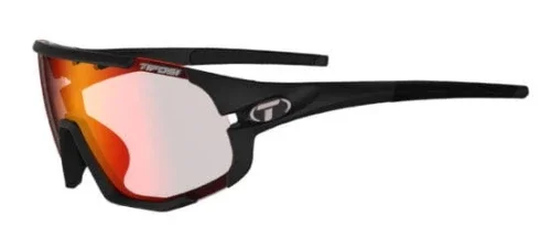 Okulary TIFOSI SLEDGE FOTOTEC matte black (1szkło Clarion Red FOTOCHROM 74%-14% transmisja światła) (NEW) Super okazja