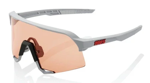 Sprawdź teraz Okulary 100% S3 Soft Tact Stone Grey - HiPER Coral Lens (Szkła Koralowe LT 52% + Szkła Przeżroczyste LT 93%) (NEW 2021)
