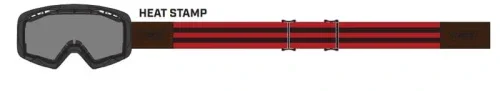 GOGLE IMX ENDURANCE RUST MATT BLACK /RED - SZYBA DARK SMOKE + CLEAR (2 SZYBY W ZESTAWIE) Wyjątkowa oferta