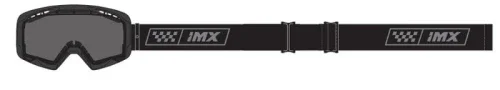 GOGLE IMX ENDURANCE RACE MATT BLACK /GREY - SZYBA DARK SMOKE + CLEAR (2 SZYBY W ZESTAWIE) Taniej