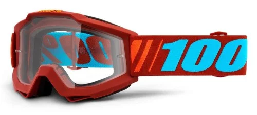 Oferta limitowana Gogle 100% ACCURI DAUPHINE (Szyba Przezroczysta Anti-Fog, LT 88%-92%)
