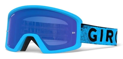 Ostatnie sztuki Gogle GIRO BLOK MTB blue hypnotic (Szyba Niebieska Lustrzana COBALT BLUE S3 0,8-18% + Szyba Przeżroczysta S0 99%) (DWZ)