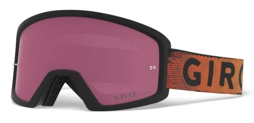 Rabat Gogle GIRO BLOK MTB black red hypnotic (Szyba Czerwona Lustrzana VIVID-Carl Zeiss TRAIL + Szyba Przeżroczysta 99% S0) (DWZ)