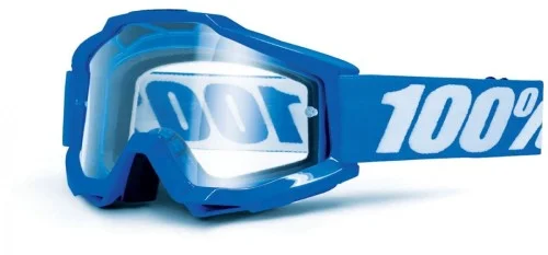 Gogle 100% ACCURI REFLEX BLUE (Szyba Przezroczysta Anti-Fog, LT 88%-92%) Taniej
