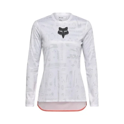 KOSZULKA ROWEROWA Z DŁUGIM RĘKAWEM DAMSKA FOX RANGER LUNAR SE WHITE M Taniej