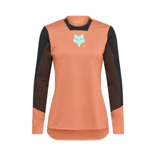 KOSZULKA ROWEROWA Z DŁUGIM RĘKAWEM DAMSKA FOX DEFEND ELEVATED CORAL L Oferta limitowana