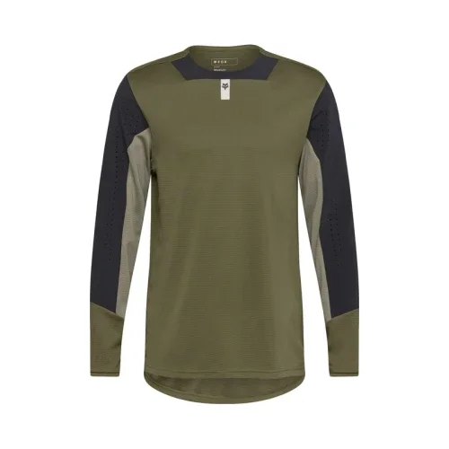 KOSZULKA ROWEROWA Z DŁUGIM RĘKAWEM FOX DEFEND OLIVE GREEN S Promocja