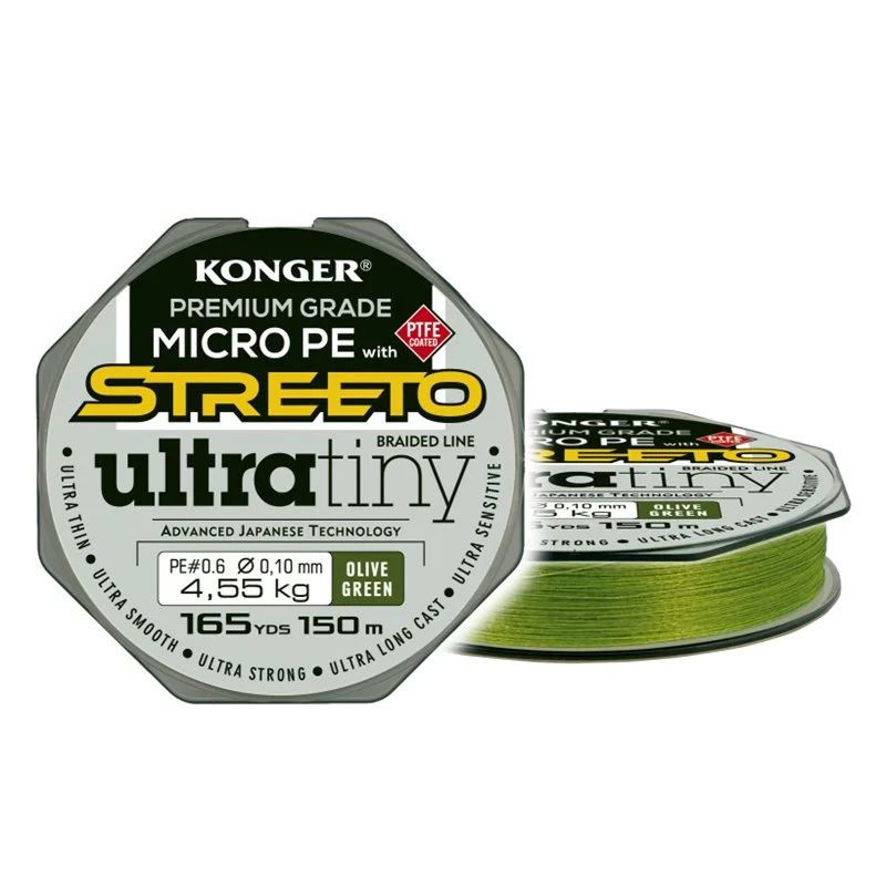 Tani Plecionka Streeto Ultra Tiny Olive Green 0,08/150m