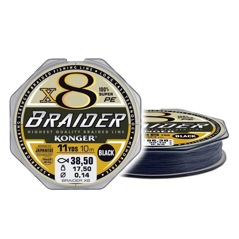 Cena promocyjna Plecionka Braider X8 Black 0,18/10m