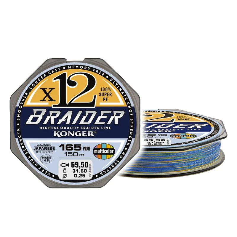 Plecionka Braider X12 Multicolor 0,20/150m Super okazja