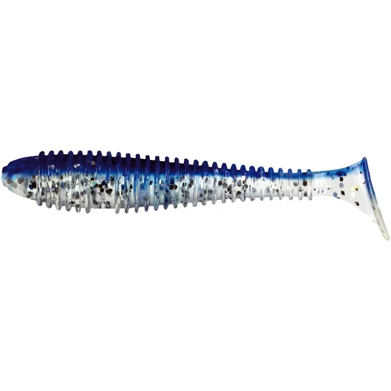 Grubber Shad 7cm Glitter police Łatwy zwrot