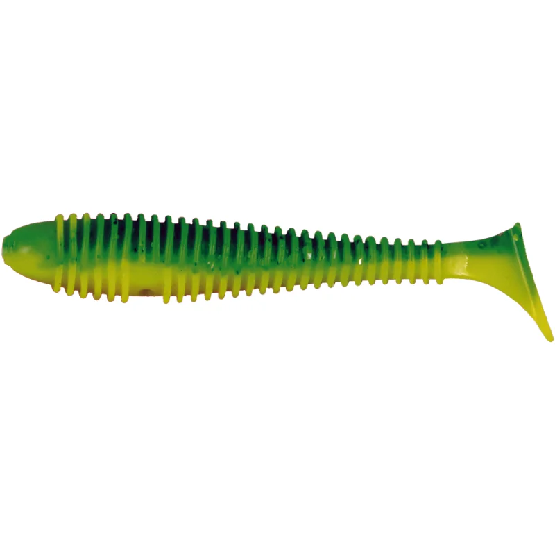 Premium Grubber Shad 9,5cm Green hot lemon