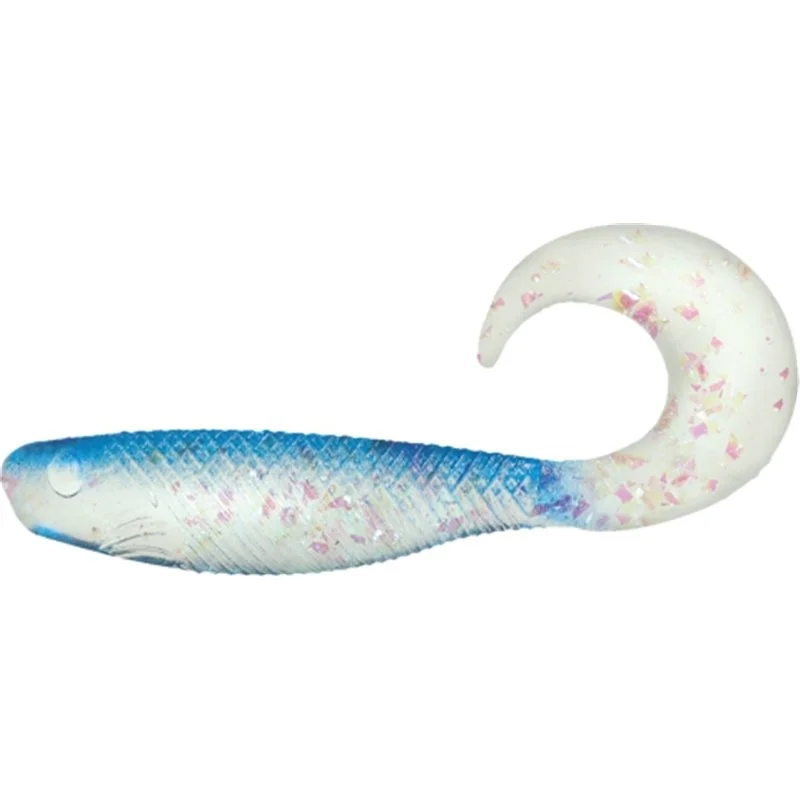 Nowy Shad Grub 6,4cm Mylar blue