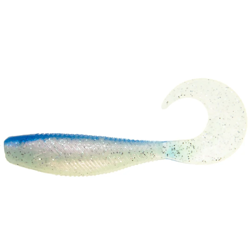 Nowy Shad Grub 8,9cm Blue pearl glitter