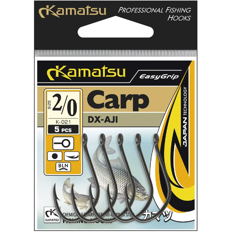 Cena promocyjna Haczyki Kamatsu Dx-Aji 10 Czarny Nikiel Oczko