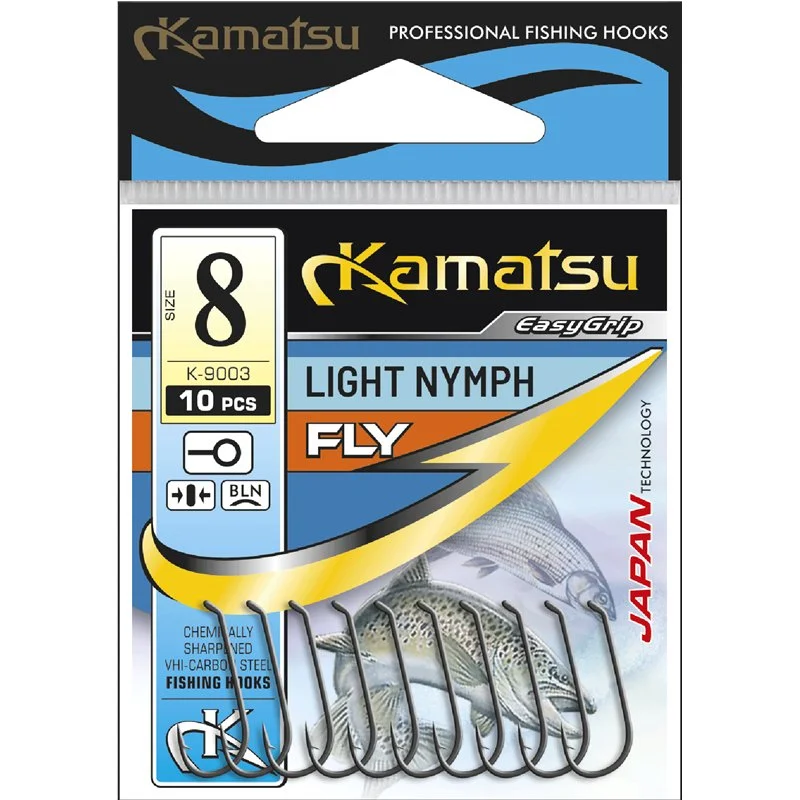 Szybka dostawa Haczyki Kamatsu Light Nymph 10 Brązowy Oczko
