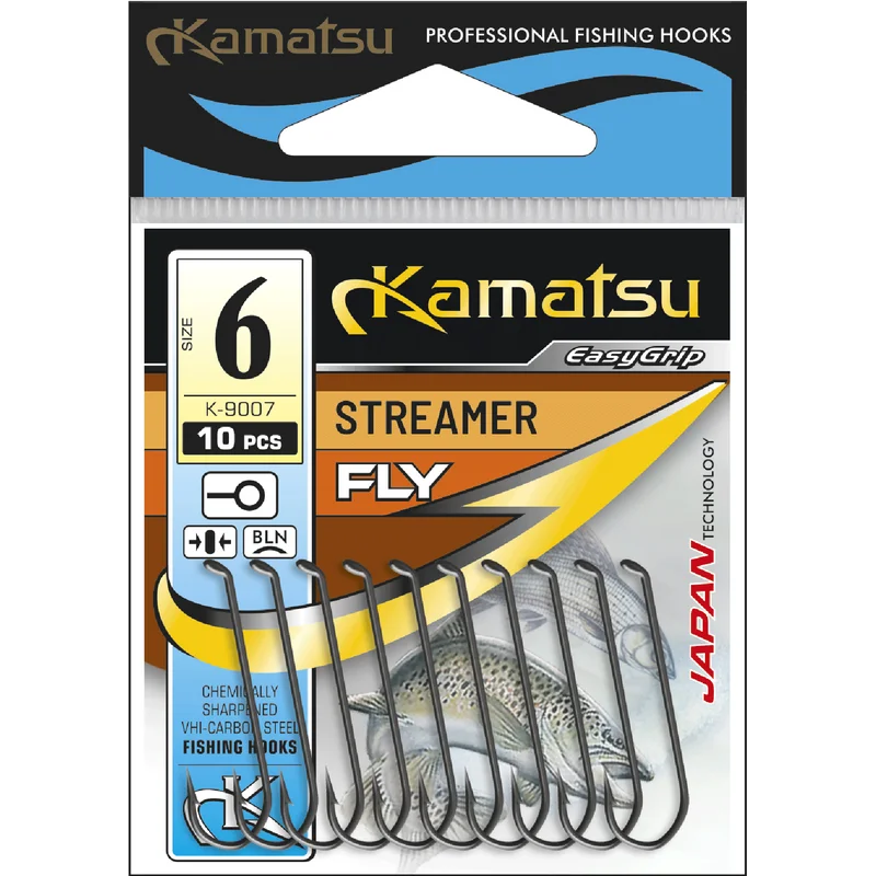 Bezpieczna płatność Haczyki Kamatsu Streamer 4 Brązowy Oczko
