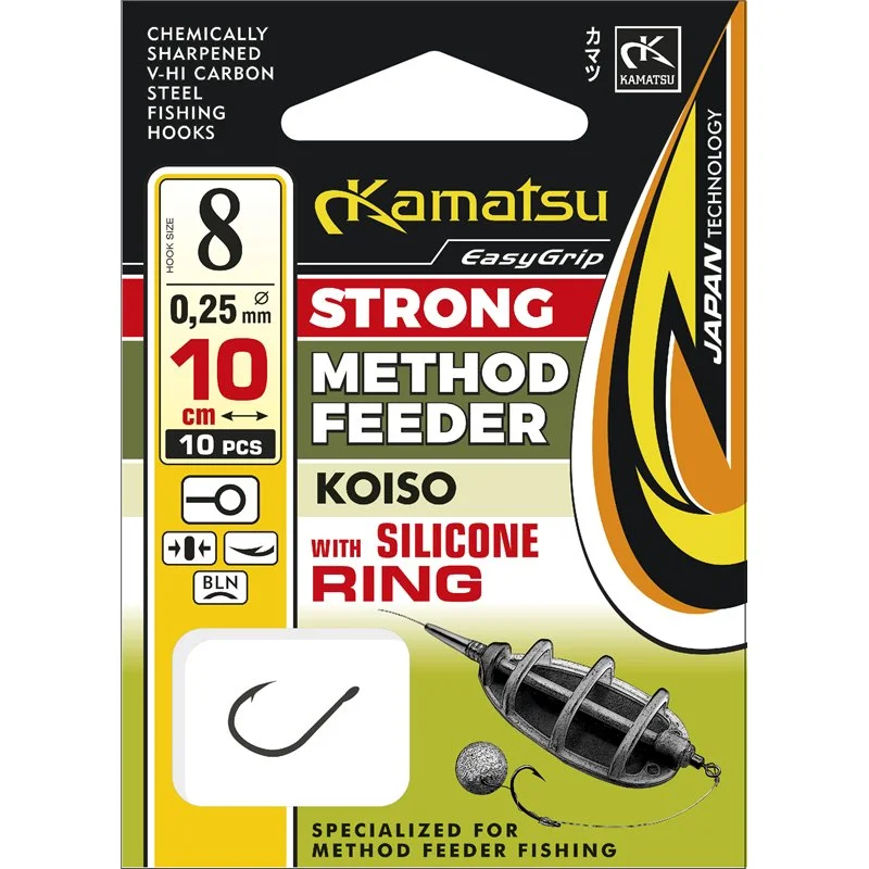 Przypony Kamatsu Method Feeder Strong Koiso 10 z pierścieniem silikonowym Kup online