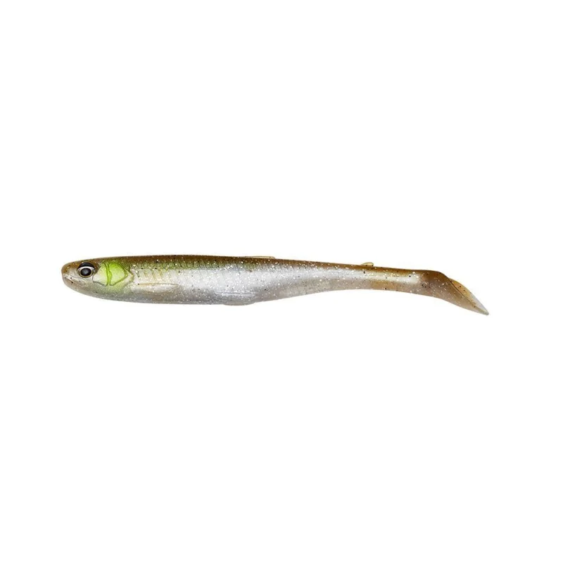 Guma Savage Gear SLENDER SCOOP SHAD 9CM - GREEN SILVER Niska cena